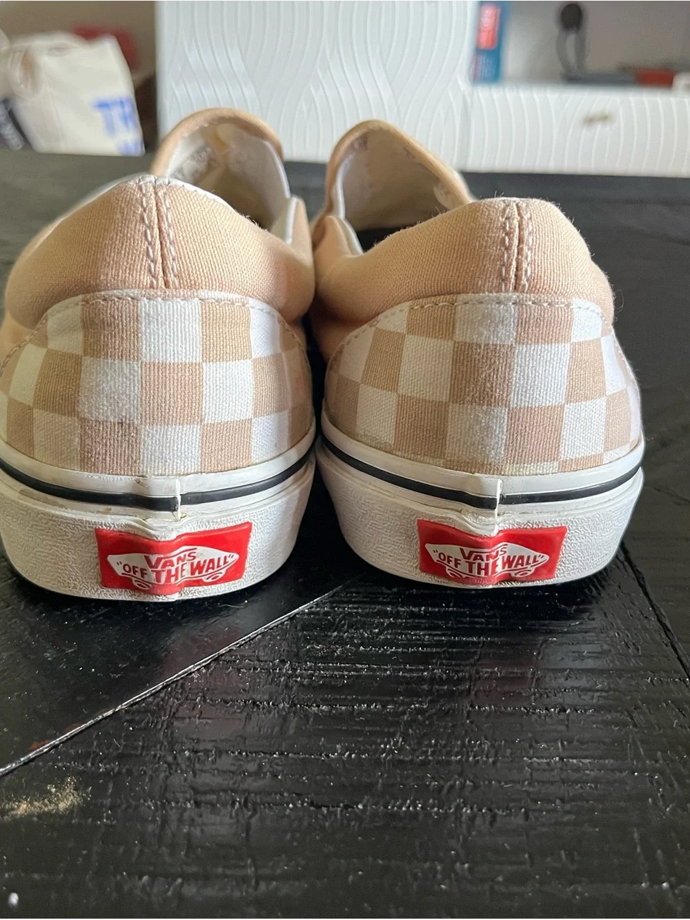 Van’s Classic Slip On Checkerboard Shoes in Frappe Mens Size 8.5 Womens Size 10